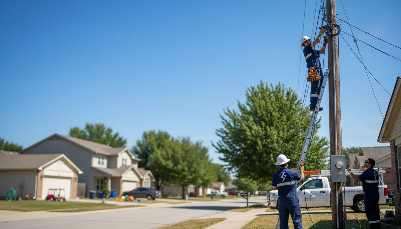 Residential electrician providing installation services in Erie, ND